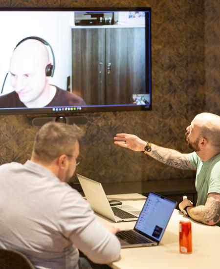 Meeting in a meetingroom